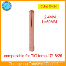 10N24 2.4mm TIG welding parts copper collet